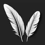 long white feather image